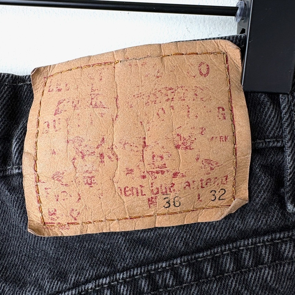 Vintage Levi's 550 Mens 36x32 Black Y2K Skater Baggy 100% Cotton Made in Canada - Picture 7 of 13